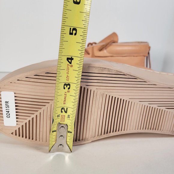 Clean Weather Vegan Raw Undyed Tan Leather Unisex Sneaker Women Size 9 1/2 - Picture 14 of 14